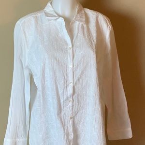 Chico’s White Cotton Top